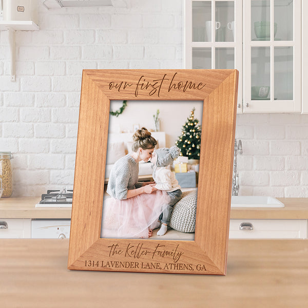 New Home Personalized Family 4x6 Box Frame - Vertical