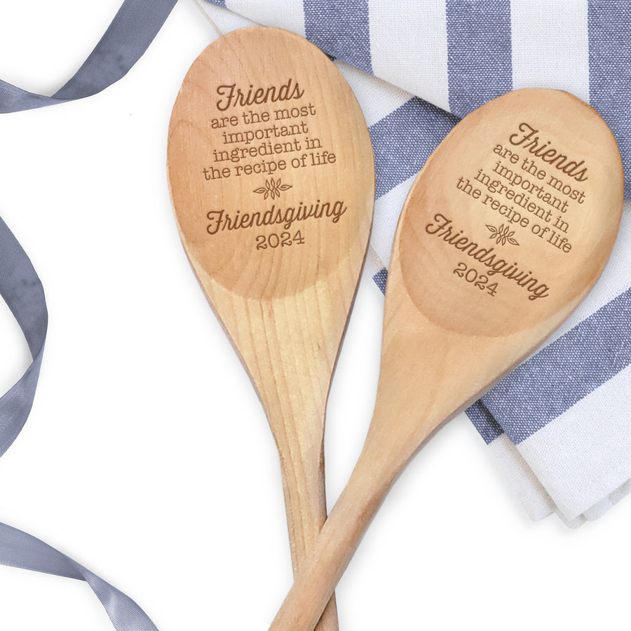 Monogram Wooden Spoon - Swirl Monogrammed Design - Personalized Gallery