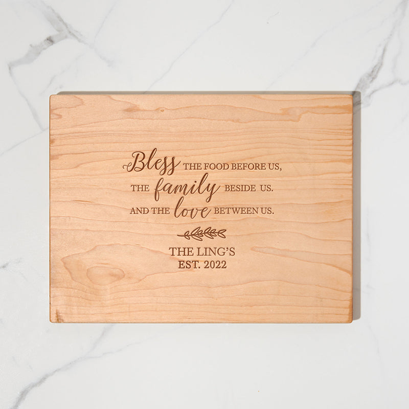 SUNFLOWER BAMBOO CUTTING BOARD- Bless Each Day!