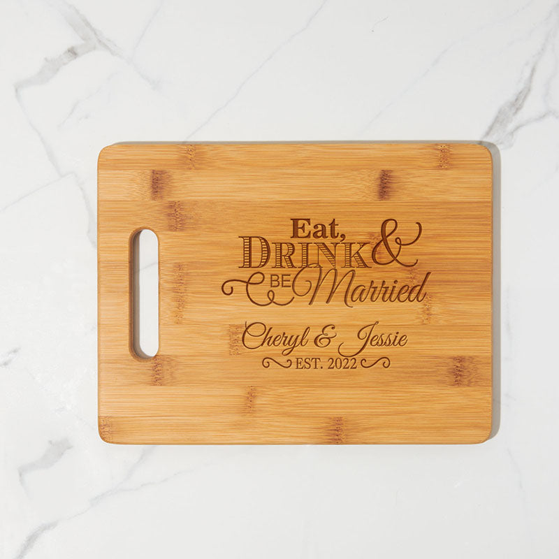 Personalized Bamboo Cutting Board Decor With Your Recipe or Saying