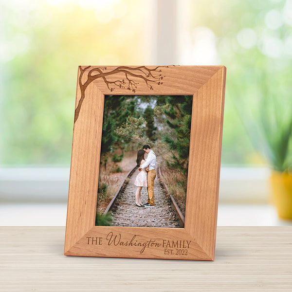 Cherry Blossom Tree Family Photo Frame - Personalized Gallery