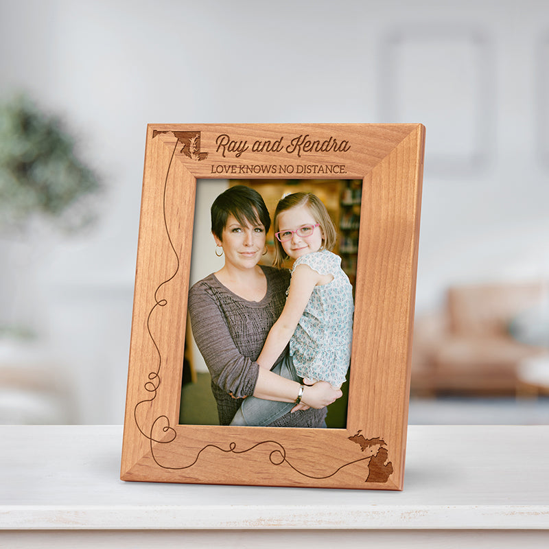 Engraved Couple's White 4x6 Picture Frame
