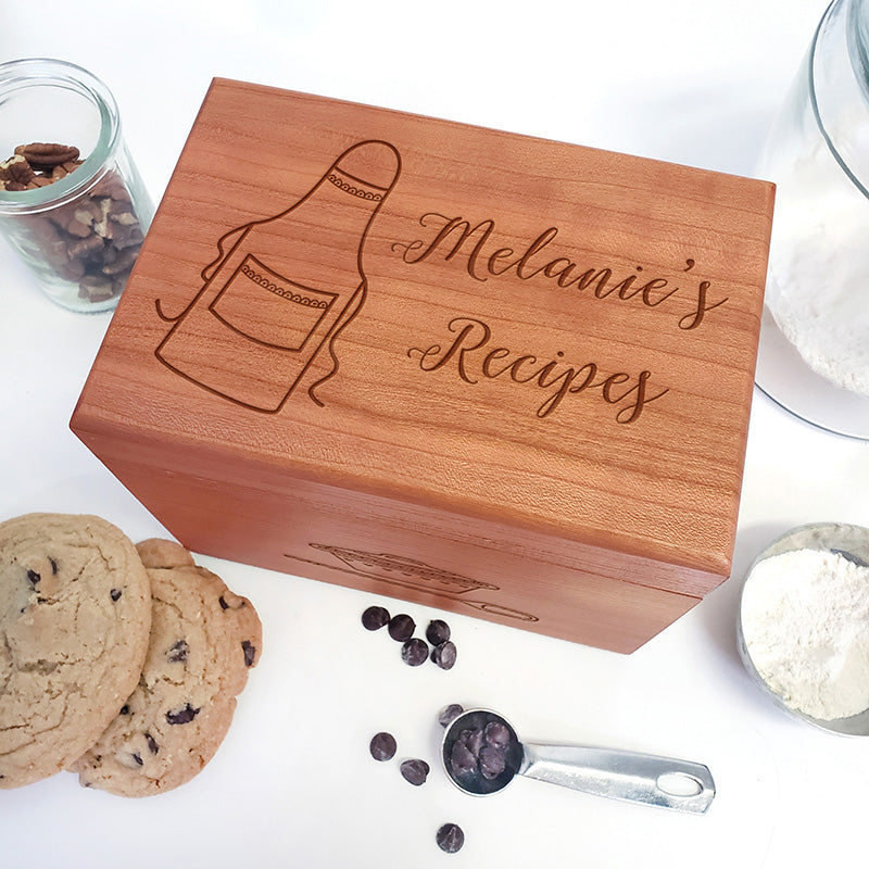 Chef's Personalized Recipe Card Gift Box & Cooking Tools - Style 1