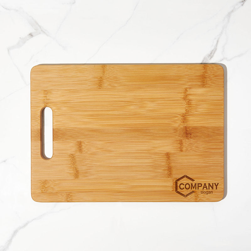 Marketing Large Bamboo Cutting Board W/ Handles