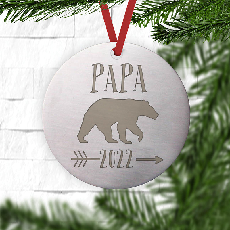 Papa Bear and Mama Bear Ornaments