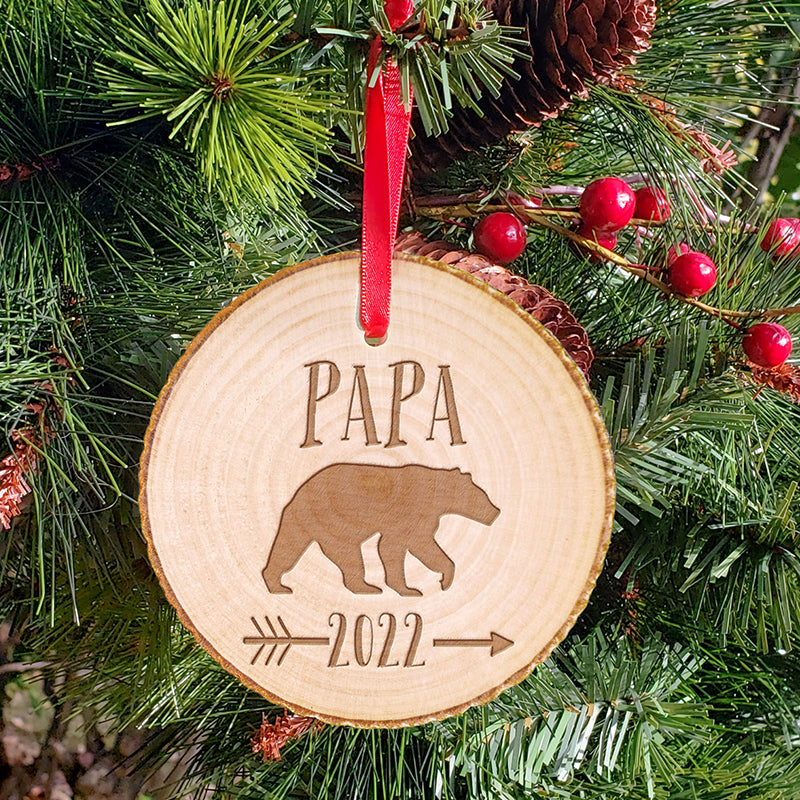 Papa Bear and Mama Bear Ornaments