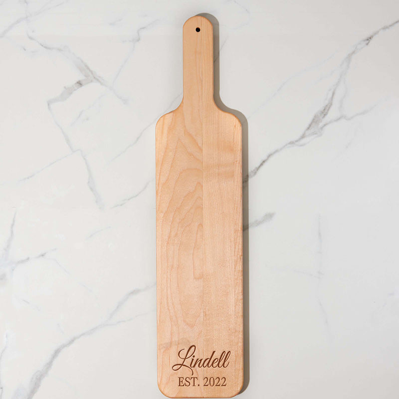 Cutting Board - Bamboo Board with Handle - Medium - Personalized Gallery