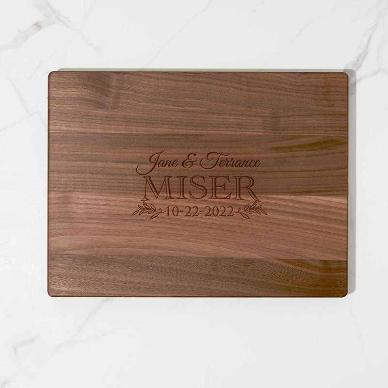 Last Name Est Date Personalized Wood Cutting Board – Elite Choice