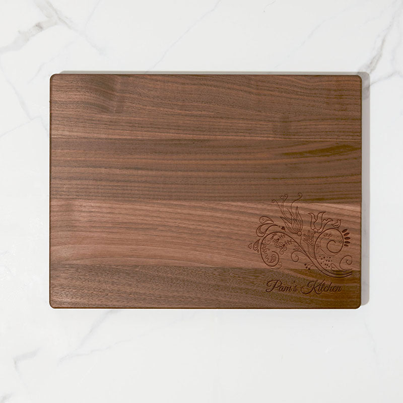 Floral Personalized Chopping Board - Personalized Gallery