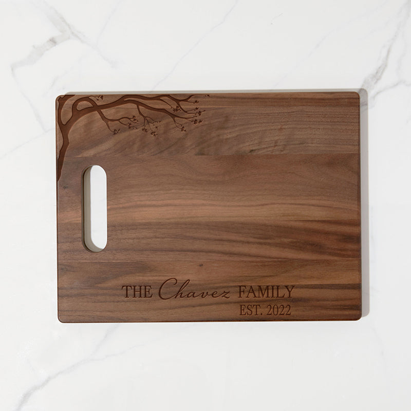 Cherry Blossom Cutting Board - Personalized Gallery