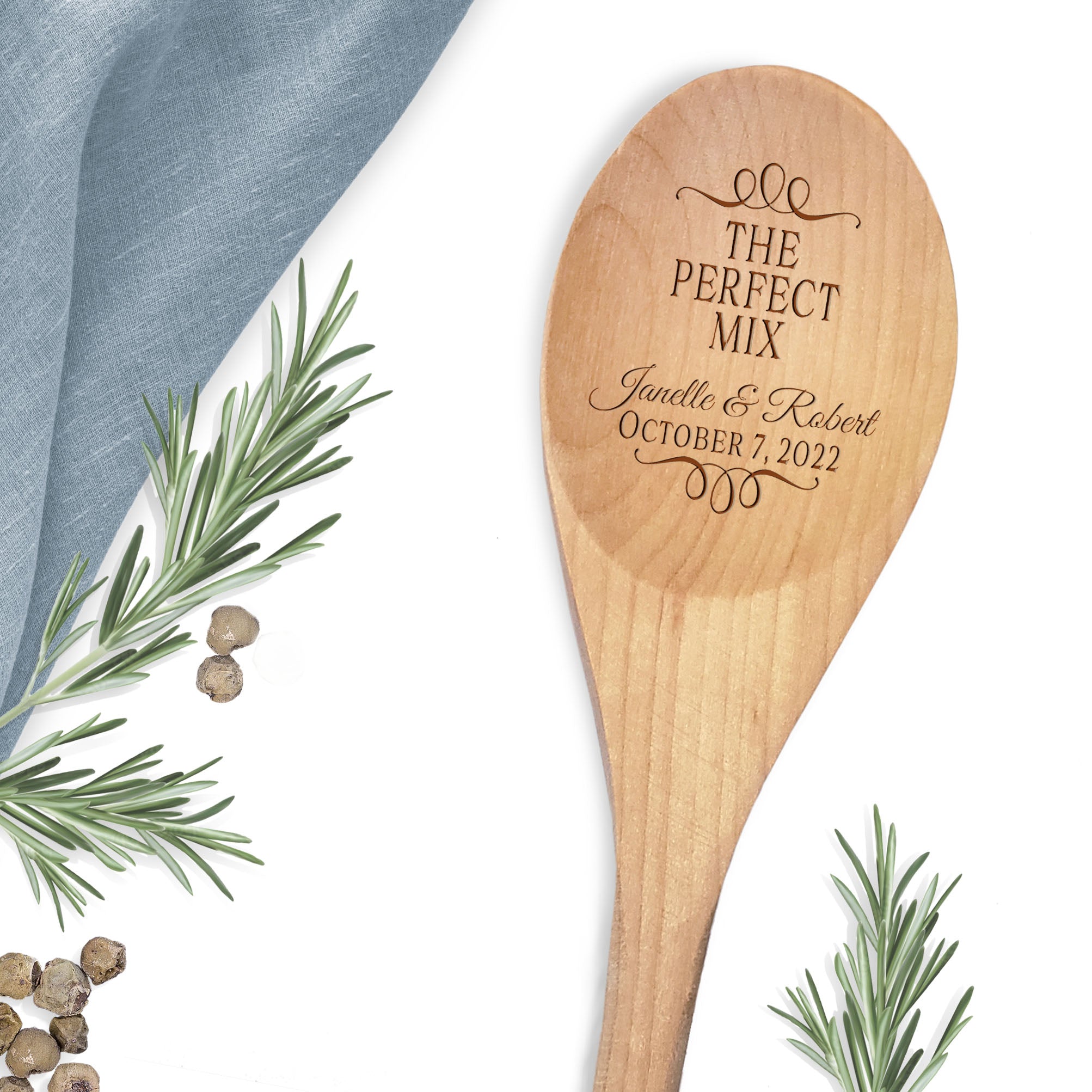 Personalized Wooden Spoon, Baking Gifts, Cooking Gifts, Bridal Shower Gift,  Unique Wedding Gift for Couple, Housewarming Gift, 