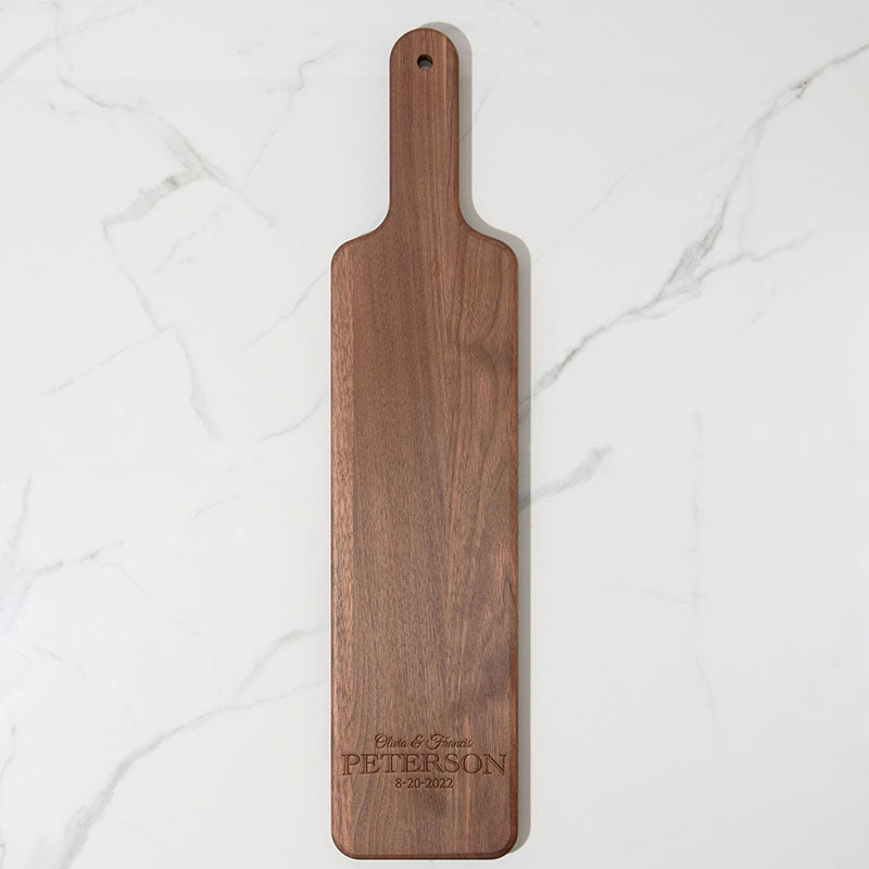 Last Name with Est Year Maple Wood Cutting Board